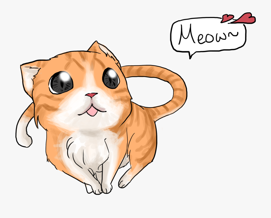 W/ Eyes Looking Up - Cartoon, Transparent Clipart