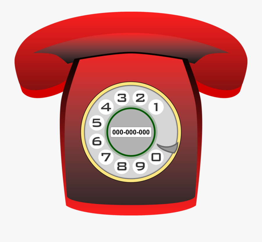 Red Rotary Telephone Clip Art At Clker Com Vector Clip Clipart Telefone Png Free Transparent