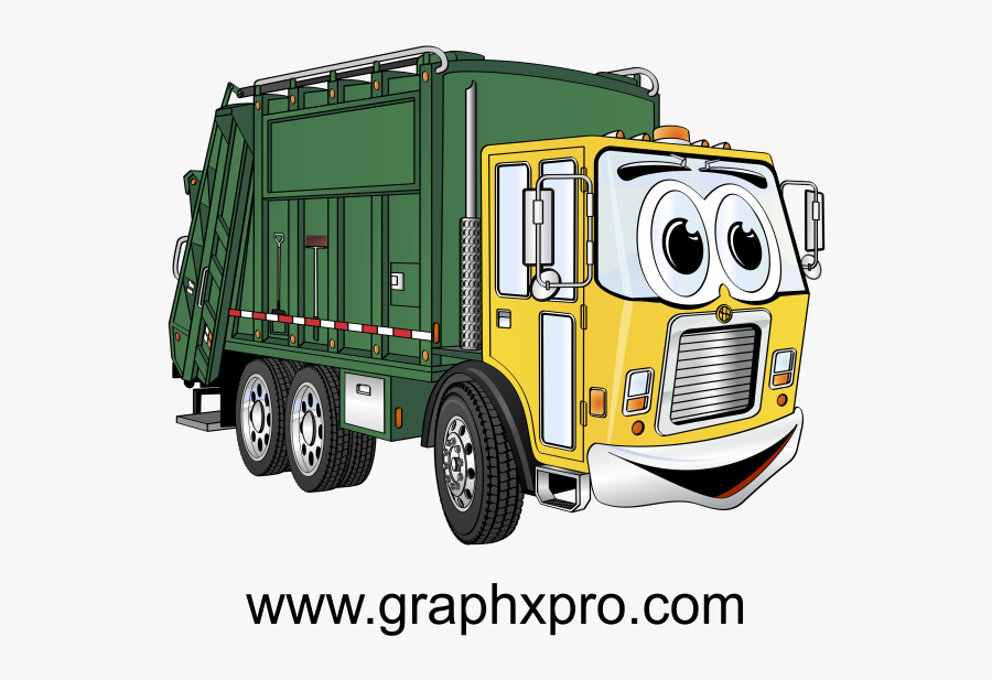 Trash Truck Clip Art, Transparent Clipart