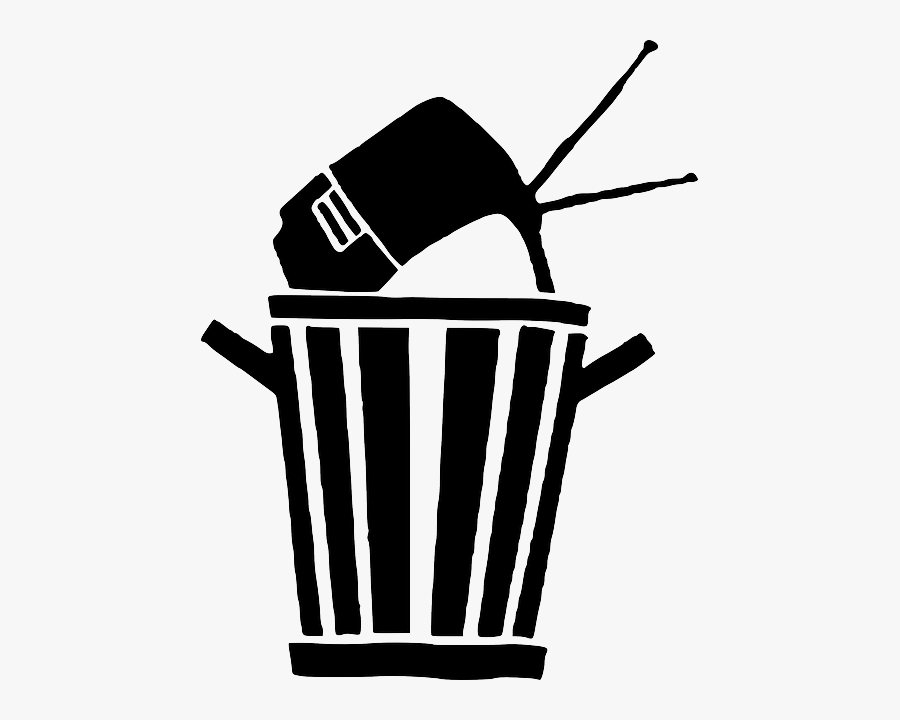 Tv Trash Can, Transparent Clipart