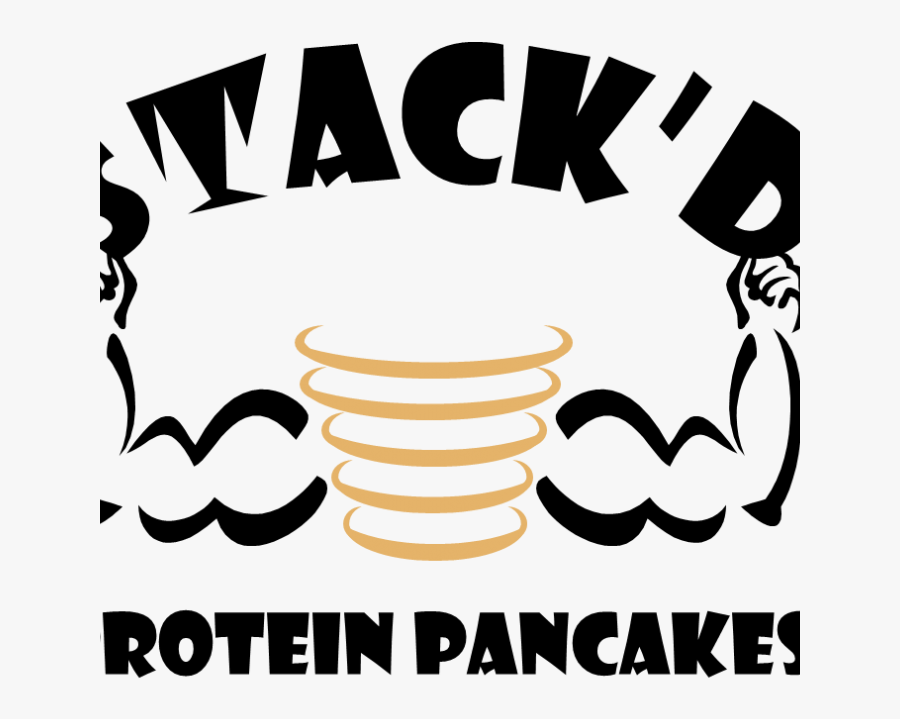 Stack"d Protein Pancakes, Transparent Clipart