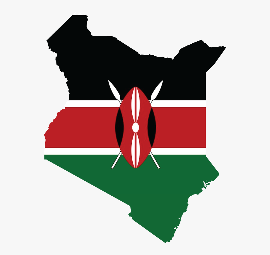 Maasai Mara, Kenya - Kenya Flag Map, Transparent Clipart