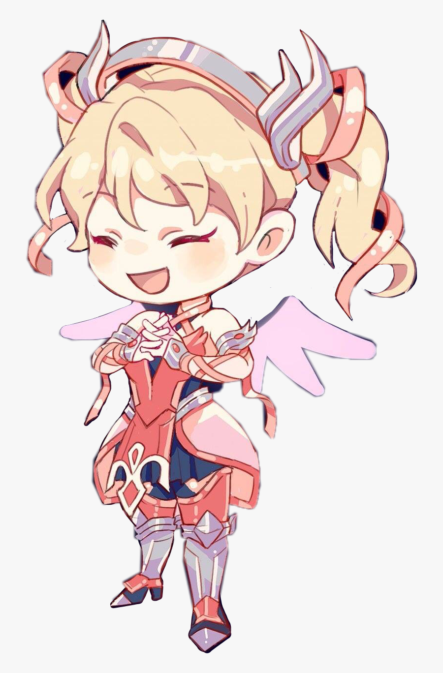 #mercy #overwatch #overwatchmercy #pinkmercy #breastcancerawareness - Cute Pink Mercy, Transparent Clipart