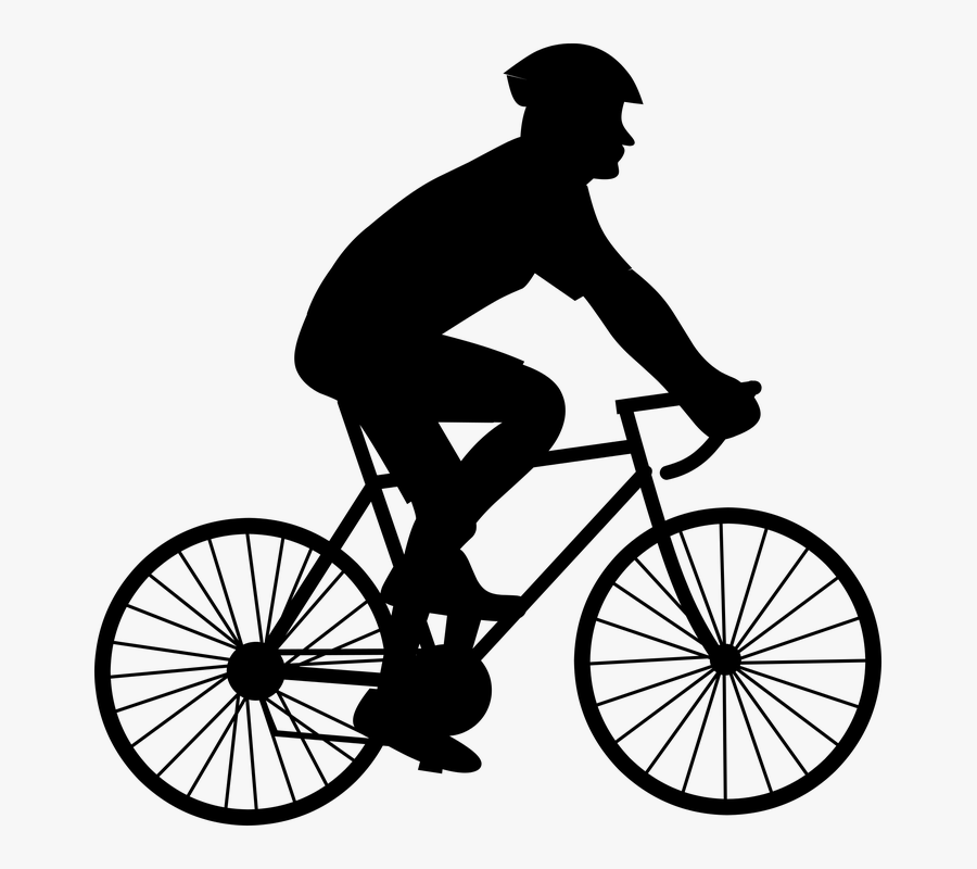 Black And White Pictures Of Biking Clipart , Png Download - Biking Black And White, Transparent Clipart