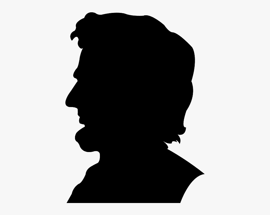 Abraham Lincoln Silhouette, Transparent Clipart