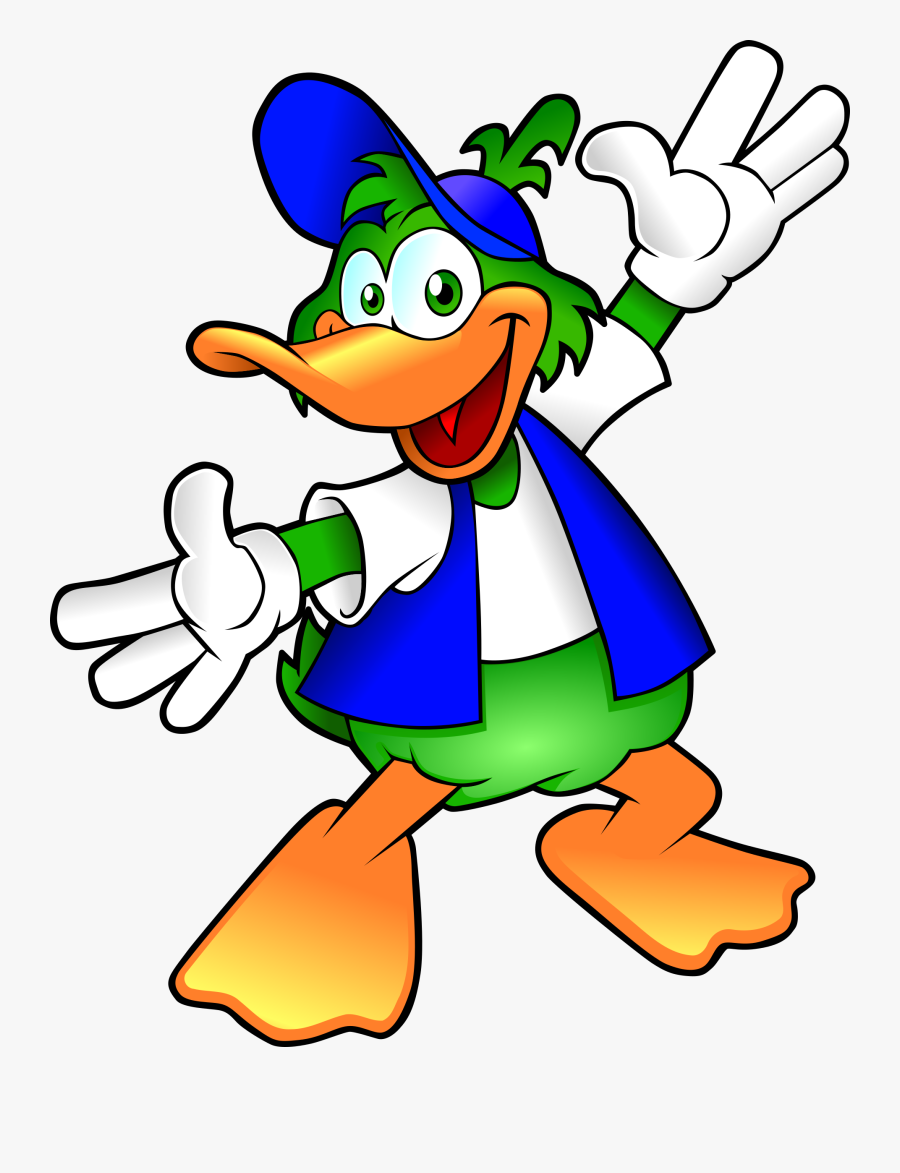 Canard, Cap, Duck, Mallard - Duck With Cap Cartoon, Transparent Clipart