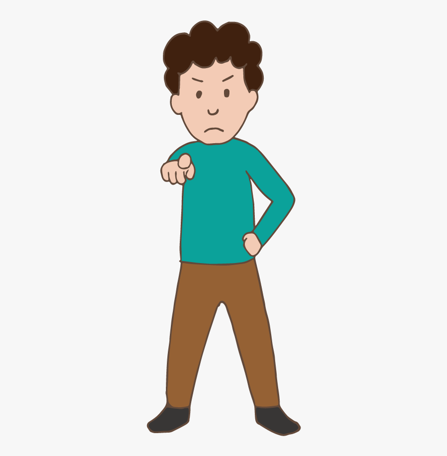 Person Pointing, Transparent Clipart