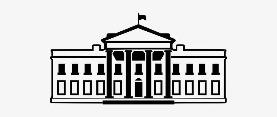 White House Clipart - White House Clipart Black And White, Transparent Clipart