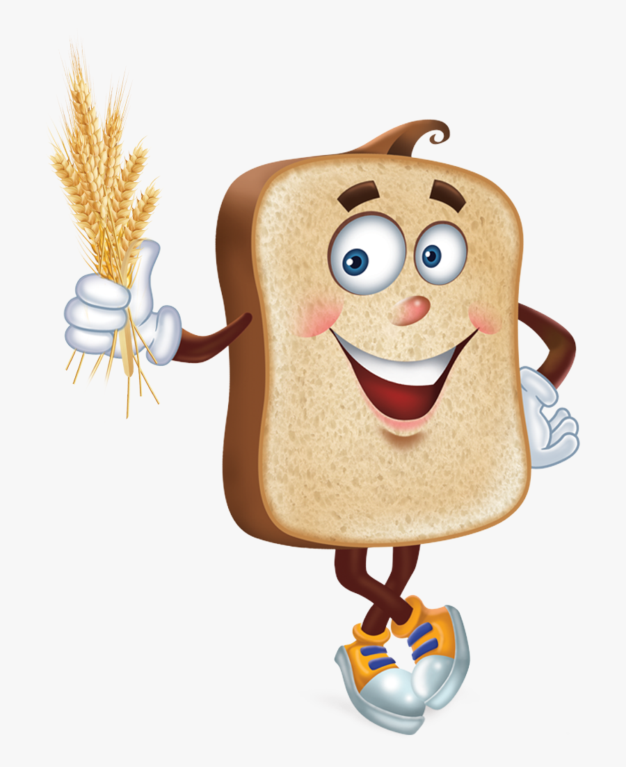 Clipart Bread Carbohydrate - Whole Wheat Bread Cartoon, Transparent Clipart