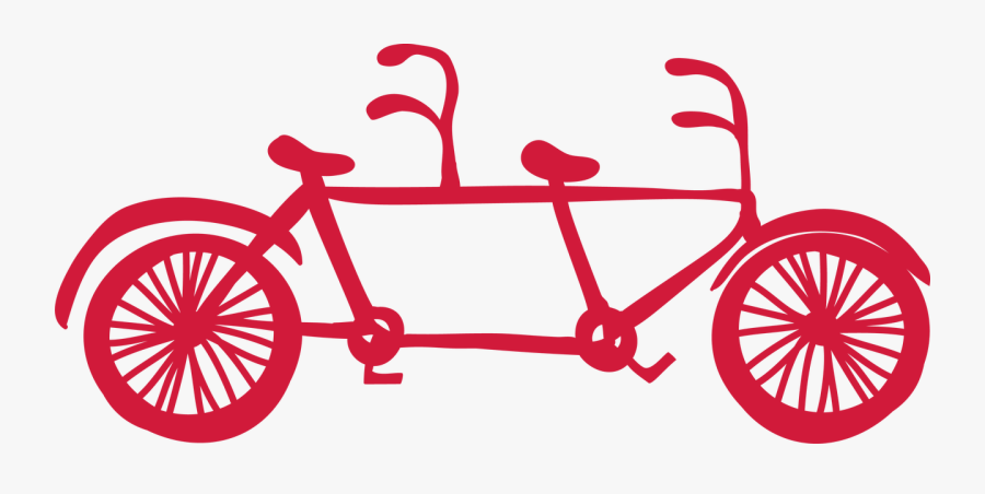 Transparent Tandem Bike Clipart, Transparent Clipart