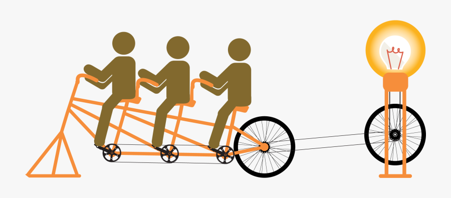 Tandem Bicycle, Transparent Clipart