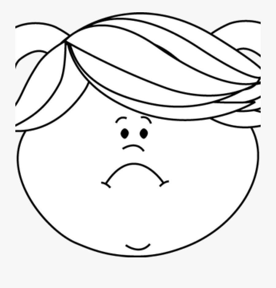 Face Hand Hatenylo Com Little Girl Clip Ⓒ - Girl Face Clip Art Black And White, Transparent Clipart