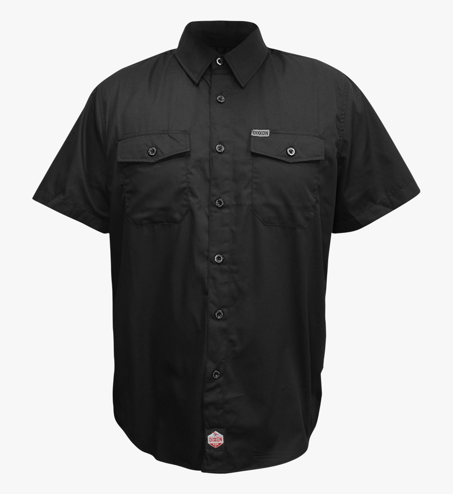 Workforce Short Sleeve- Black - Button, Transparent Clipart