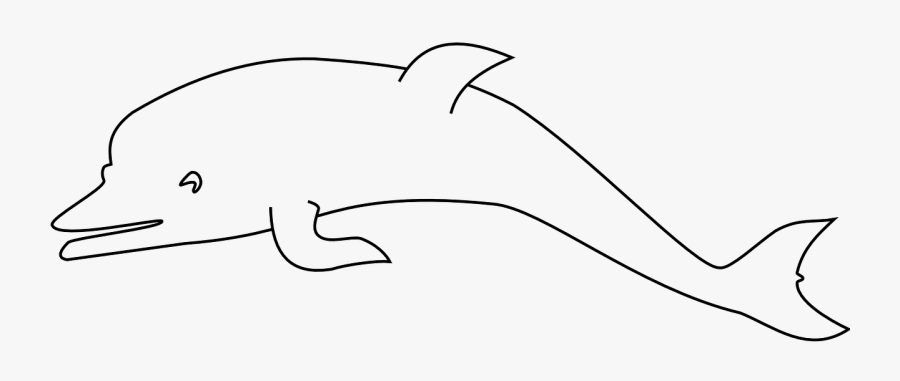 Fish Dolphin Jumping - Transparent Porpoise Clipart Black And White, Transparent Clipart