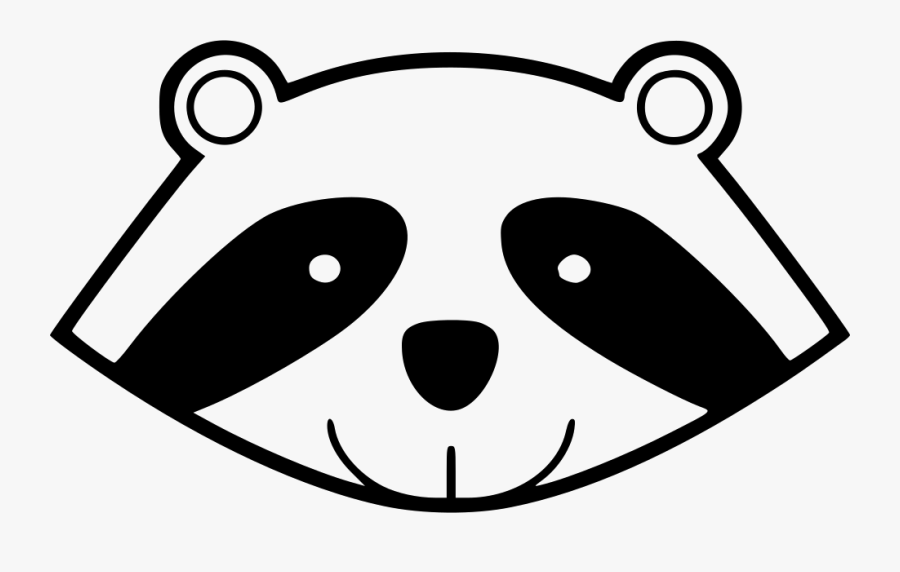 Raccoon Face Svg, Transparent Clipart