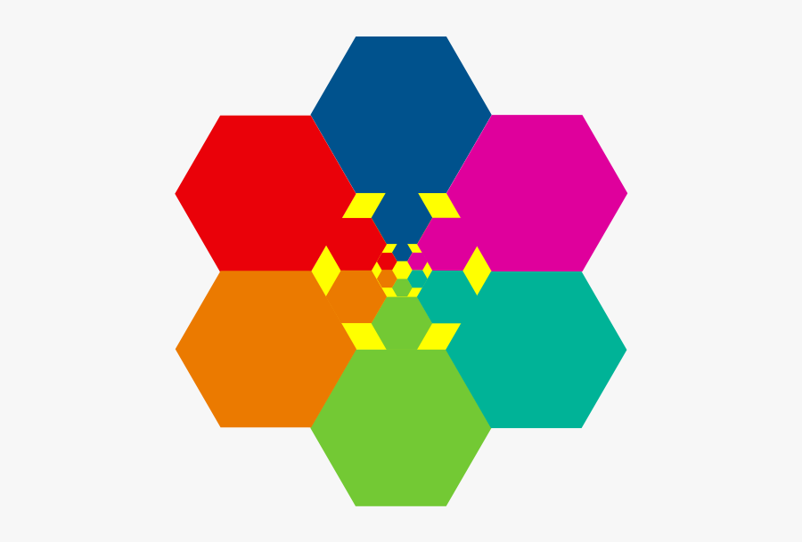 Hexagonal Aiflowers 2 - Flower Hexagon, Transparent Clipart