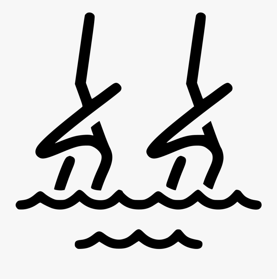 Swim Drawing Synchronized Swimmer - Icone Synchronized Swimming Png, Transparent Clipart