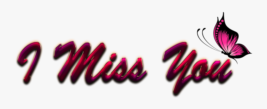 Png Miss You Text, Transparent Clipart