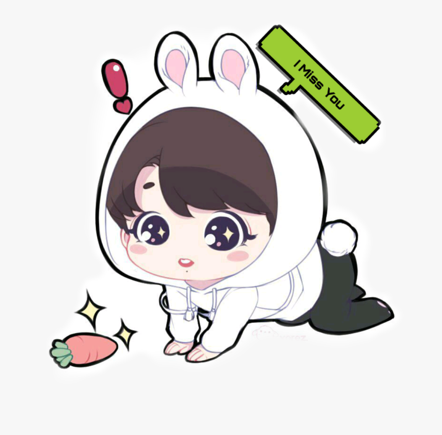 Hình Chibi Của Jungkook Clipart , Png Download - Jungkook Chibi, Transparent Clipart