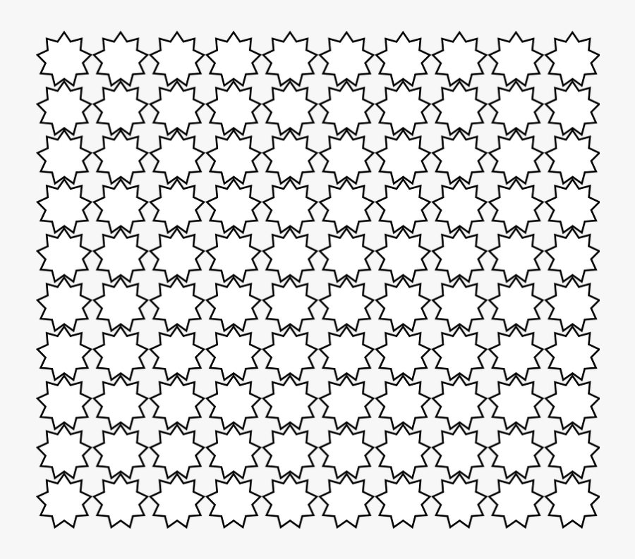 Transparent Star Pattern Png - Circle, Transparent Clipart
