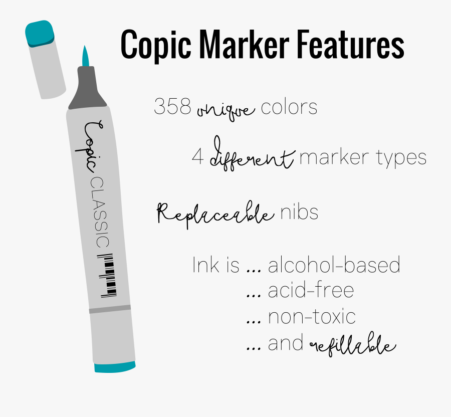 Outstanding What Color Are - Copic Marker Clip Art, Transparent Clipart