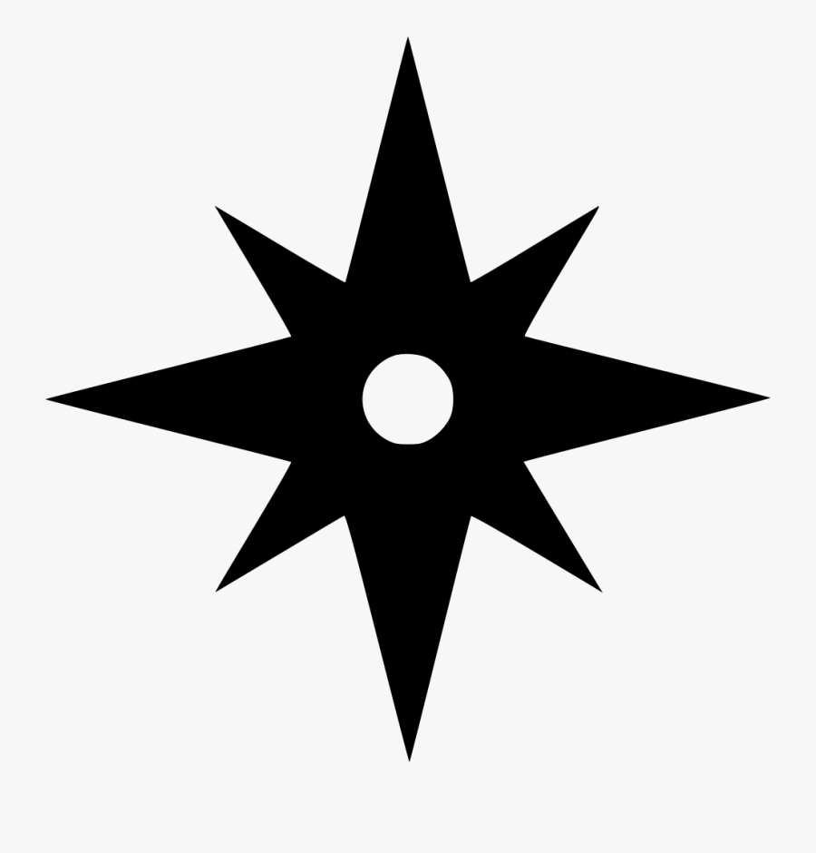 Transparent 8 Pointed Star Png - Compass Tours, Transparent Clipart