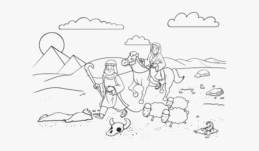 Abraham Coloring Book, Transparent Clipart