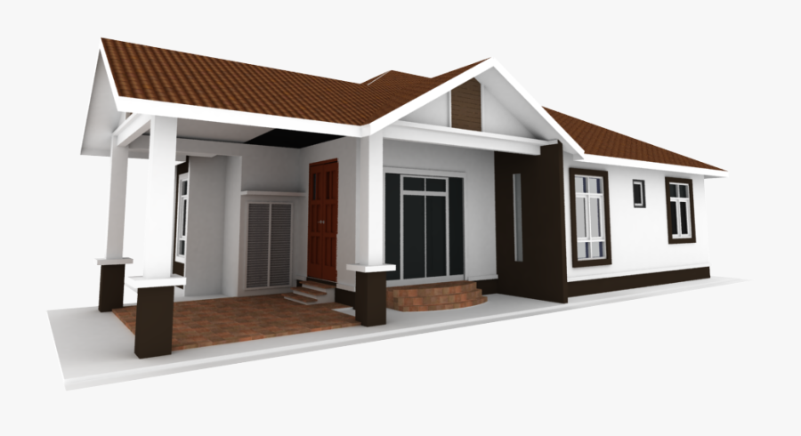 Malay Houses Architecture Minimalism - Bungalow Png, Transparent Clipart