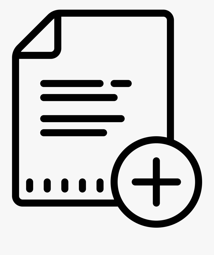 Row Clipart Single File Line - Add To List Icon Clipart, Transparent Clipart