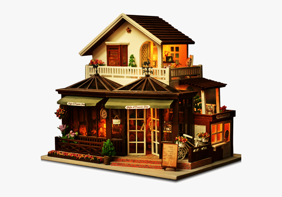 House Model With Light, Transparent Clipart