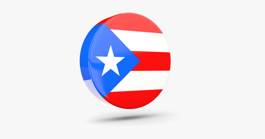 Clip Art Puerto Rico Vector - Round Puerto Rico Flag Png, Transparent Clipart