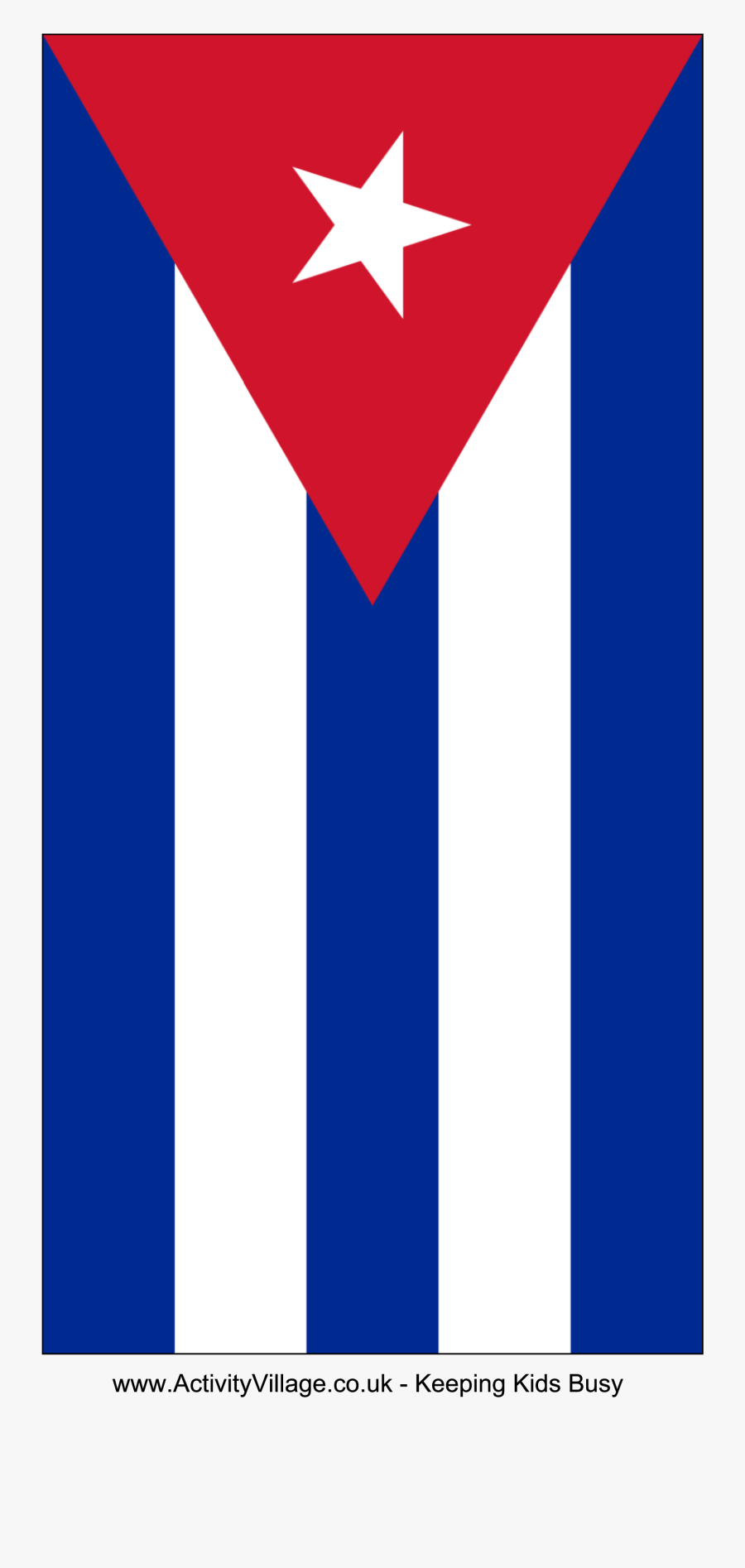 Flag Of Cuba, Transparent Clipart