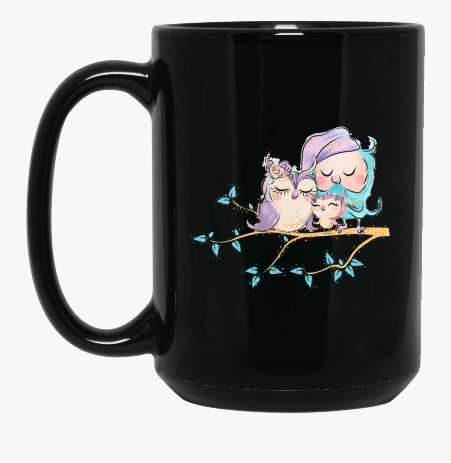 Sweet Dream Cute Owl Family Mug - Mug, Transparent Clipart