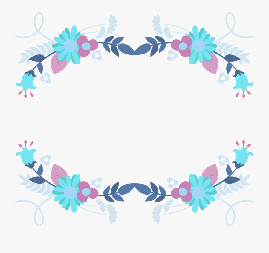 Garland Laurel Wreath Blue Fresh Png And Psd - Mẫu Thiết Kế Vòng Nguyệt Quế, Transparent Clipart