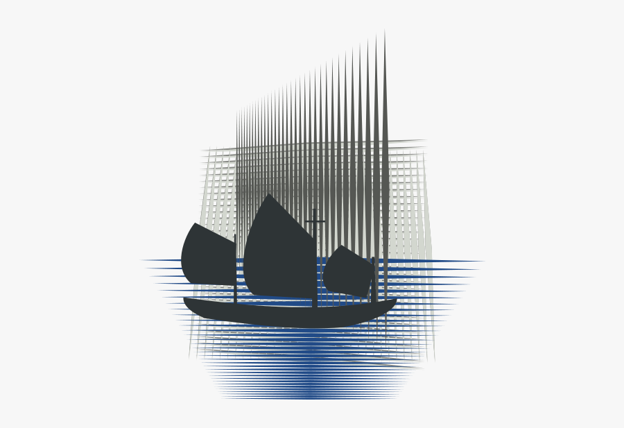 Chinese Junk - Gondola, Transparent Clipart