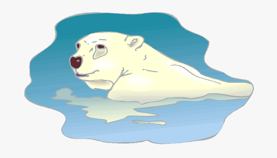 Free Boy Baby Shower Clip Art Download - Polar Bear Swimming Clipart, Transparent Clipart