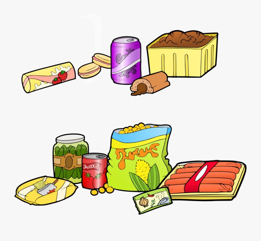 Junk Food Cartoon - Animasi Makanan Tidak Sehat, Transparent Clipart