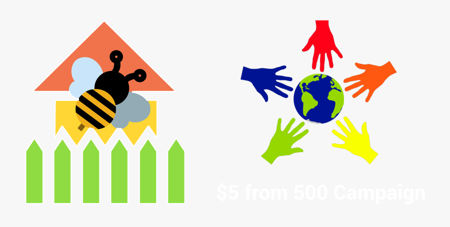 Bkmn 5from500 White Text - Beekindmn, Transparent Clipart