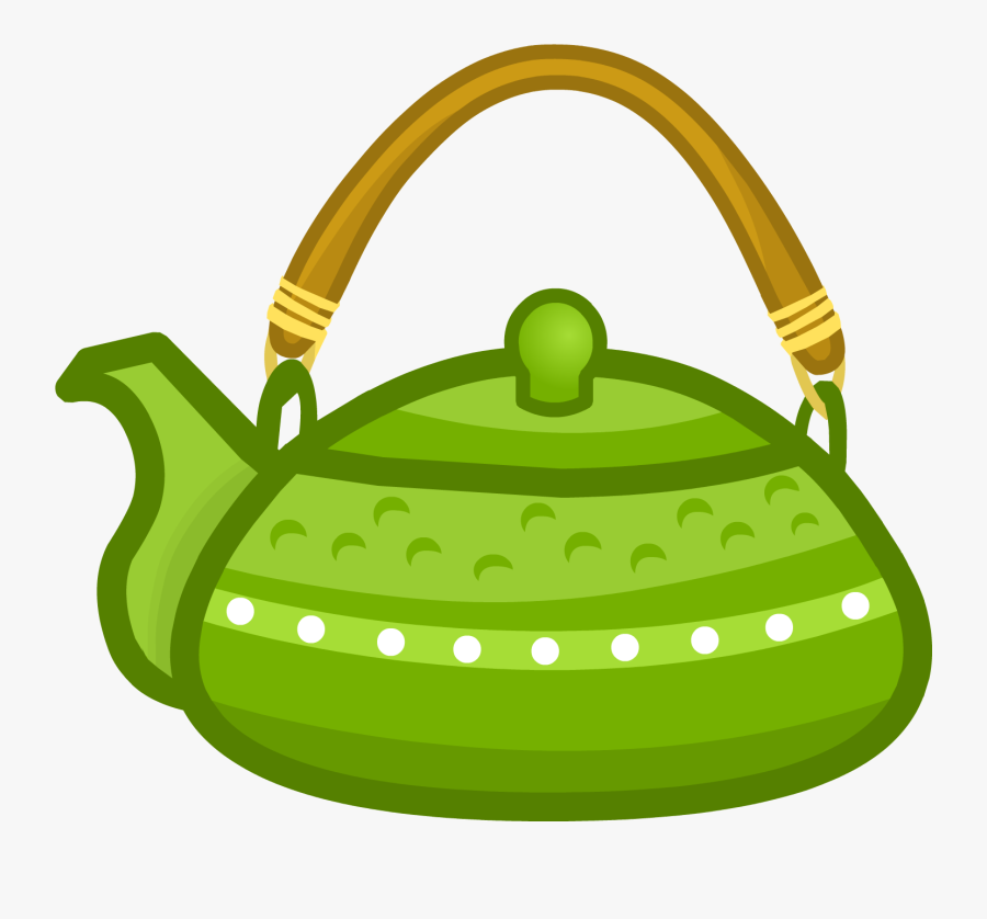 Green Tea Clipart Teapot - Teapot Emoji, Transparent Clipart