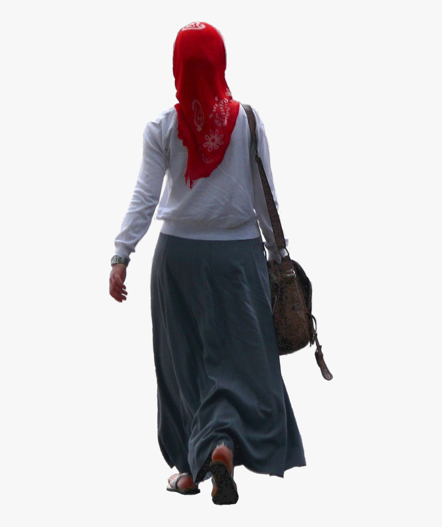Walking Away Silhouette Png - Hijab Woman Png, Transparent Clipart