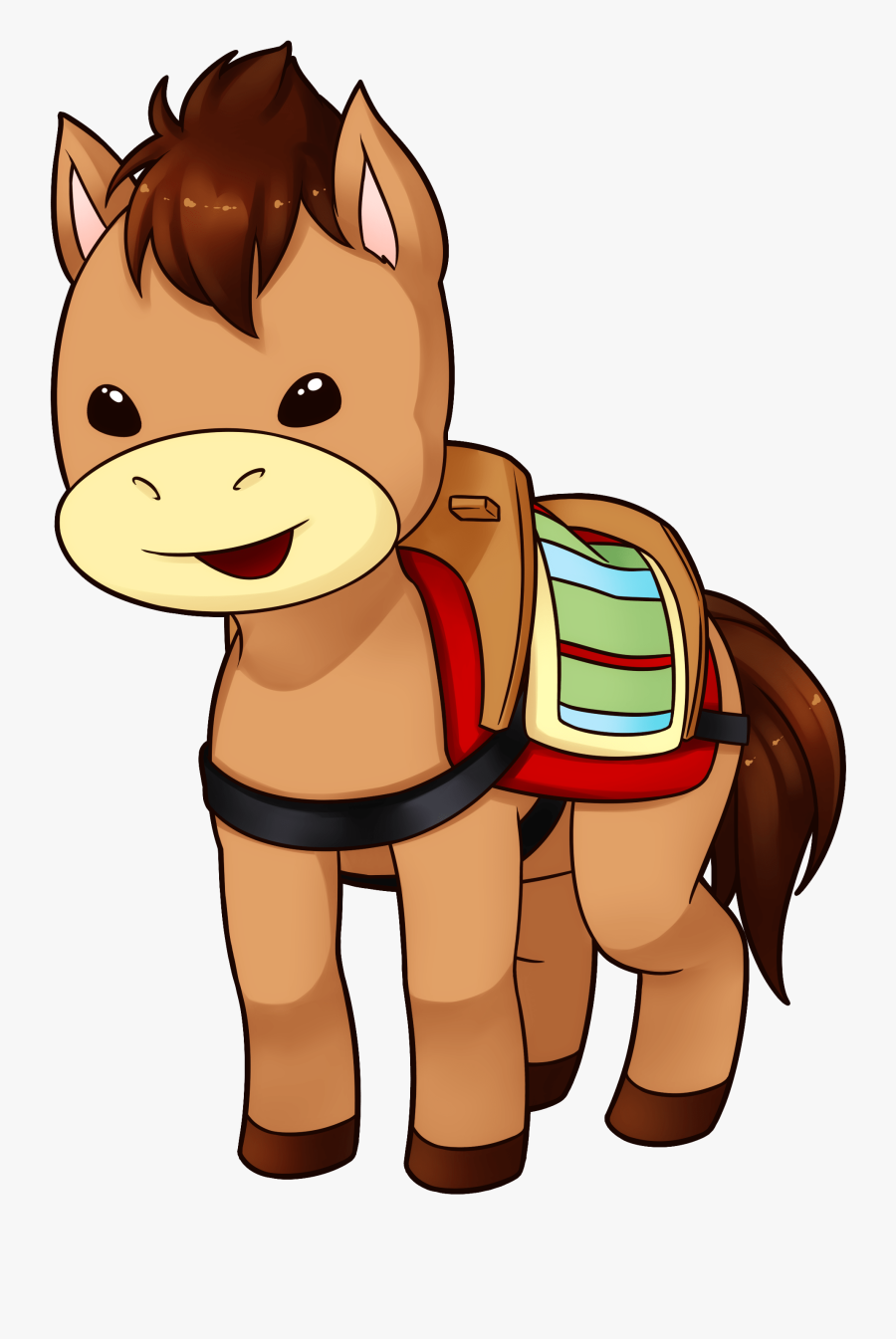Donkey - Cartoon, Transparent Clipart