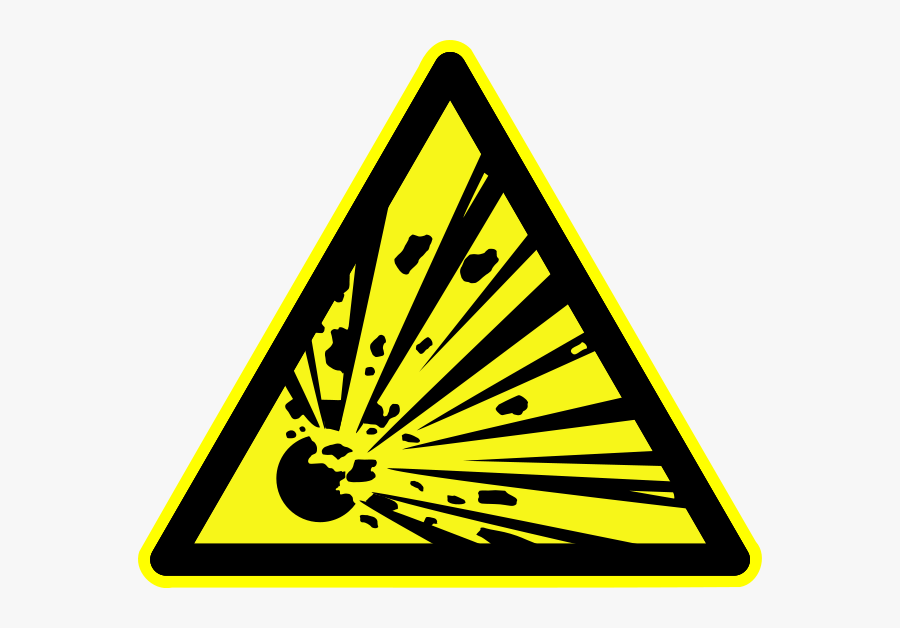 Warnung Vor Explosionsgefährlichen Stoffen, Transparent Clipart