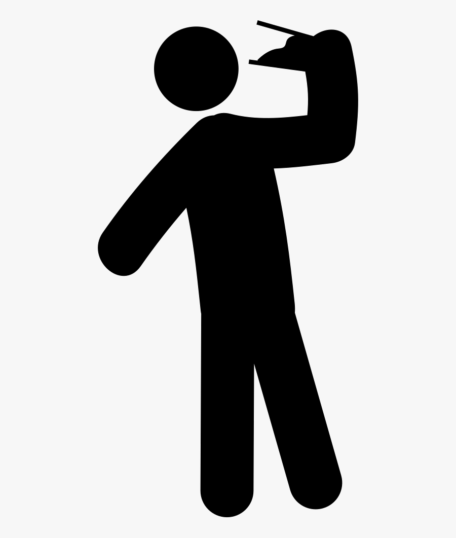 Clip Art Drinking Icon - Drinking Black And White Png, Transparent Clipart