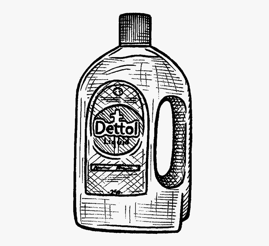 Dettol Black And White, Transparent Clipart