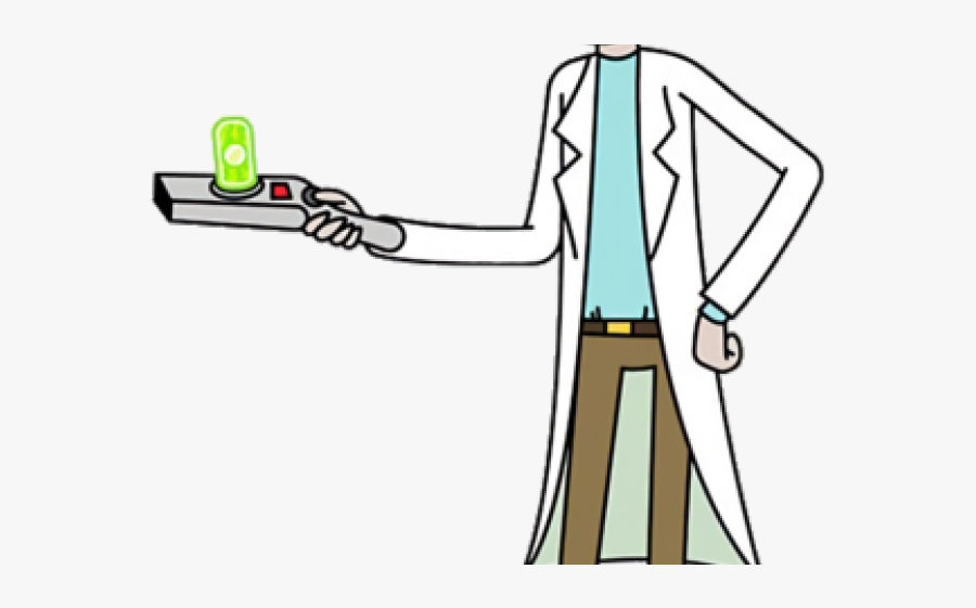 Rick With Portal Gun, Transparent Clipart