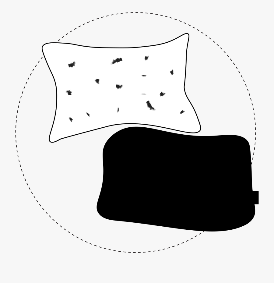 Black Pillow Hides Drool, Zit Cream, And Last Nights - Cushion, Transparent Clipart