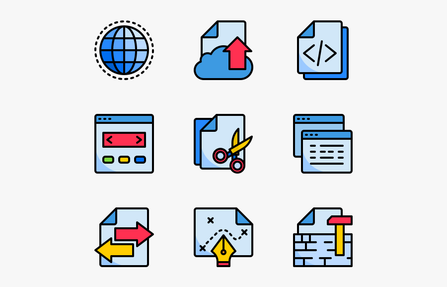 Internet And Browser - School Vector Icon Png, Transparent Clipart