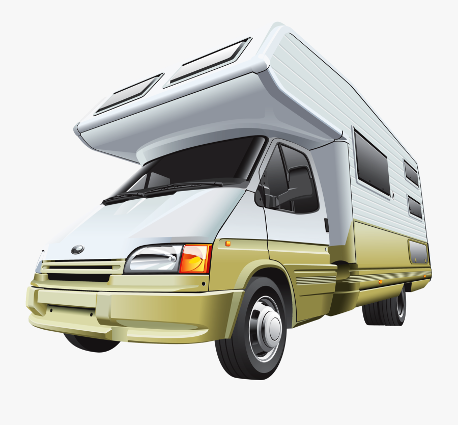 Vector Van Clipart - Recreational Vehicle, Transparent Clipart