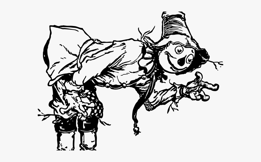 Wizard Of Oz Clipart Oz Colouring Book - Scarecrow Wizard Of Oz Art, Transparent Clipart