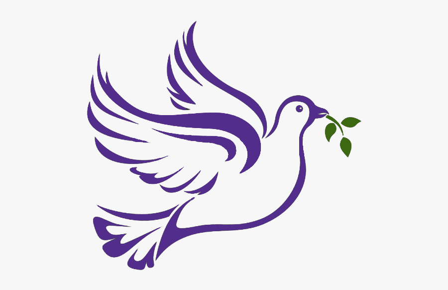 Peace Dove Png Page - Purple Doves Clip Art, Transparent Clipart